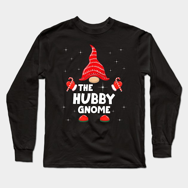 The Hubby Gnome Matching Family Christmas Pajama Long Sleeve T-Shirt by Foatui